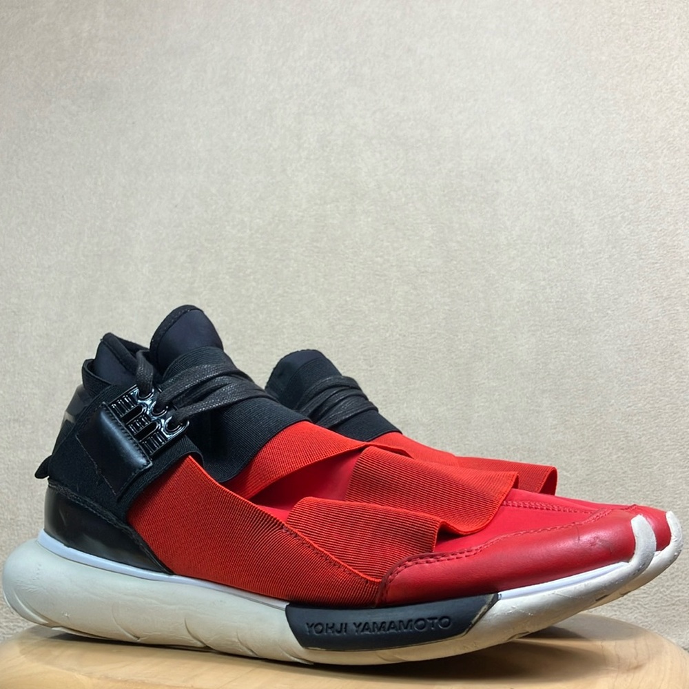 Adidas Y-3 Qasa High Yohji Yamamoto Red Black S83174‎ Sneaker Shoes Men’s 8.5